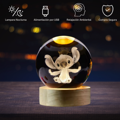 Lampara de Cristal Stitch