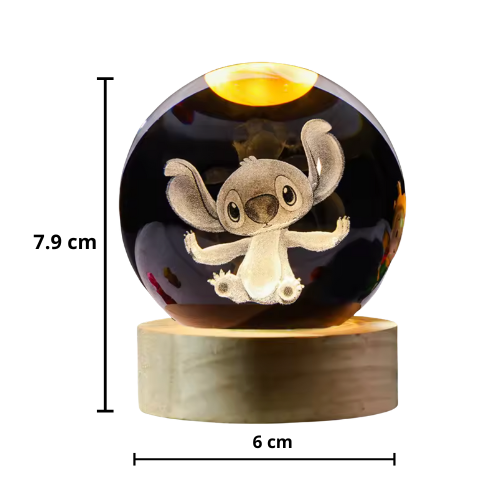 Lampara de Cristal Stitch